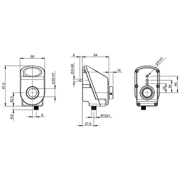 BDG0291 Balluff Digital Position Indicator Dimensions