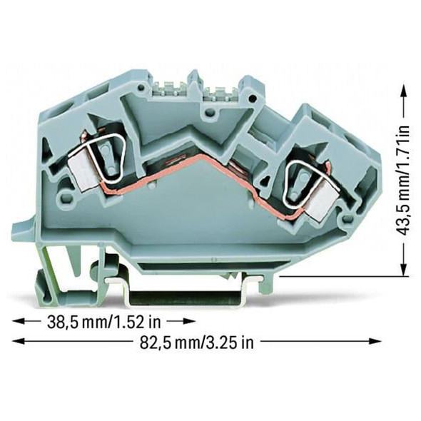 782-601 WAGO Feedthrough terminal block