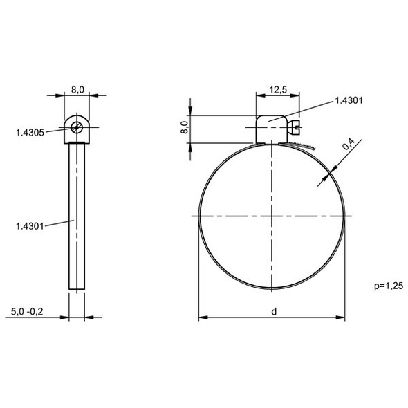 BAM00N3 Balluff Universal Bracket Dimensions