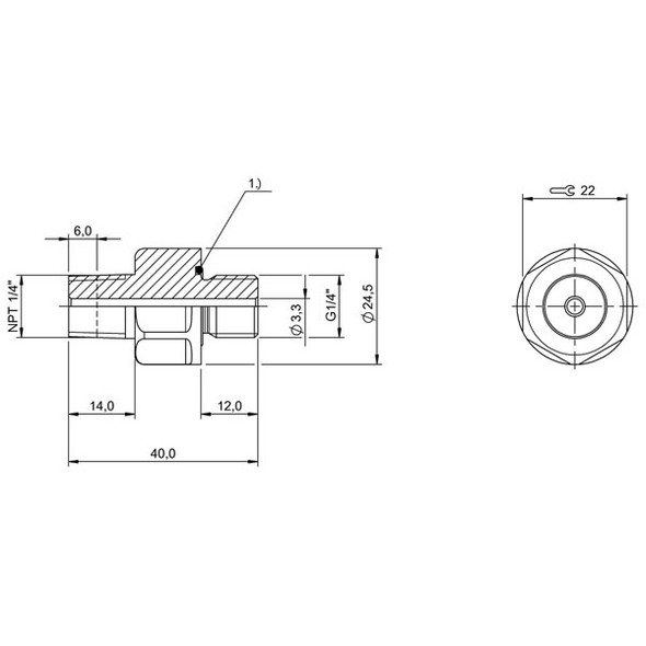 BAM01KT Balluff Adapter Dimensions
