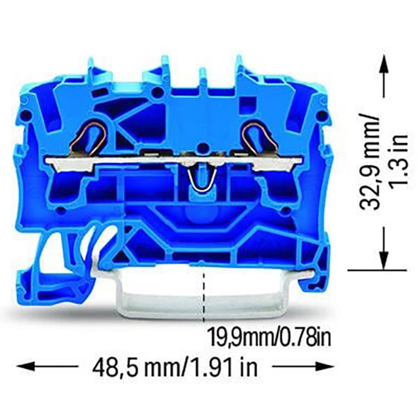 2002-1204 WAGO TOPJOBS feedthrough terminal block