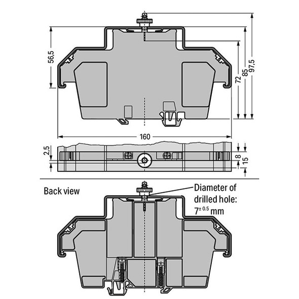 709-168 WAGO Cover carrier