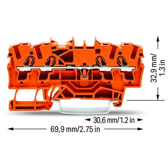 2002-1402 WAGO TOPJOBS feedthrough terminal block