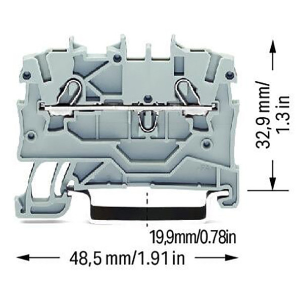 2000-1201 WAGO TOPJOBS Feedthrough Terminal Block