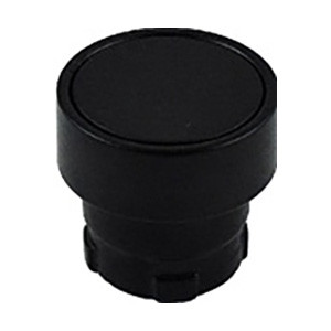 RB2-BA27 Shamrock Controls Flush Push Button, Spring Return with Black Metal Bezel, Non-Illuminated, Black Color