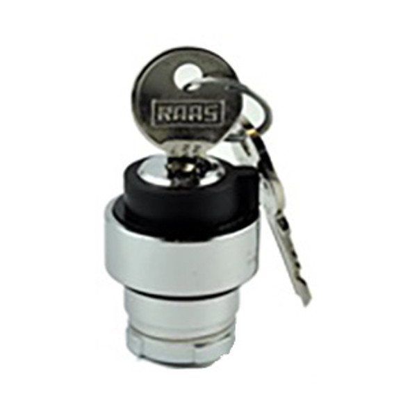 RB2-BG0 Shamrock Controls 3-Position Key Switch Operating Head, Stay Put Type, All 3 Positions