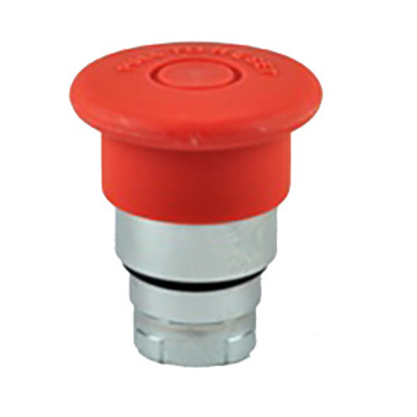 RB2-BT43 Shamrock Controls 40mm Diameter Mushroom Head, Push/Pull Type, with Chromium Plated Metal Bezel Non-Illuminated, Red (Pre-Marked) Color