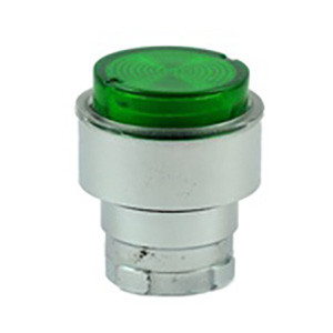 RB2-BW13 Shamrock Controls Projecting Push Button, Spring Return, for Incandescent & LED Bulbs, Green Color