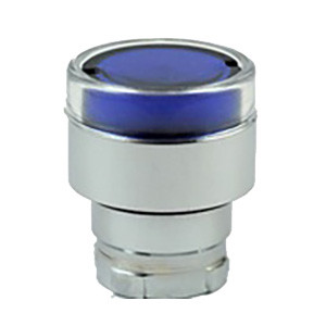 RB2-BW36 Shamrock Controls Flush Push Button, Spring Return, for Incandescent & LED Bulbs, Blue Color