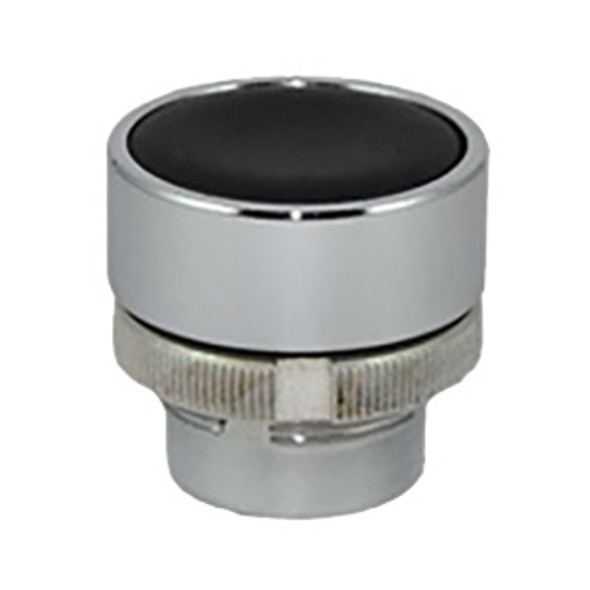 RM2-BA2 Shamrock Controls Flush Metal Push Button, Spring Return, Black Color
