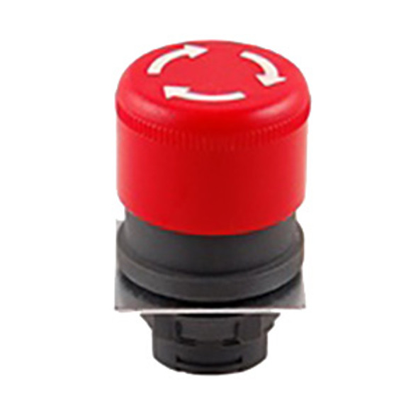 RP2-BS44 Shamrock Controls Mushroom Head Plastic Push Button, Turn To Release Type, Red Color, 30mm Knob Size
