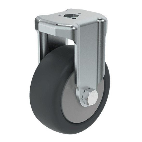 CAS 2082 Robotunits Rigid Castor with Bolt Hole Fitting