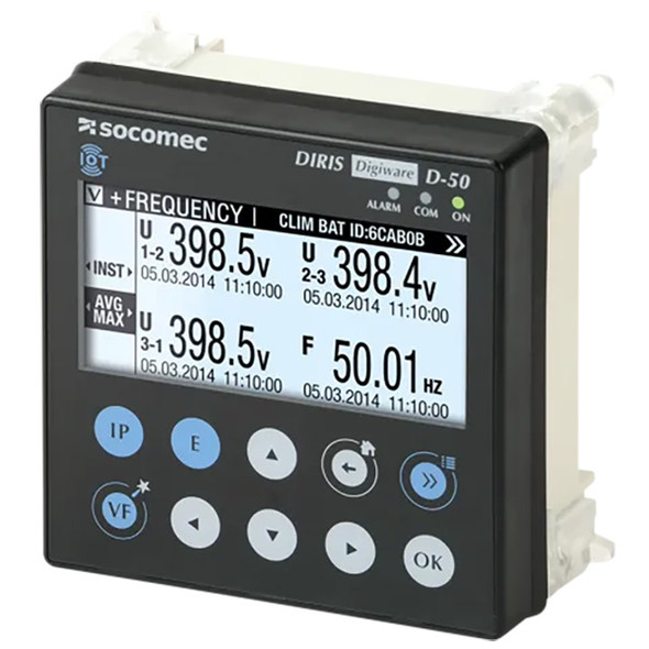 48290204 Socomec DIRIS Digiware D-50 Multi-Point Remote Display & Communication Gateway Interface