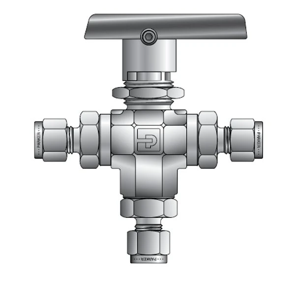 6A-B6XJ2-SSP Parker | B-Three-Way Ball Valve | Valin