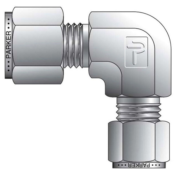 Parker 8-4 EBZ-SS Union Elbow Fitting