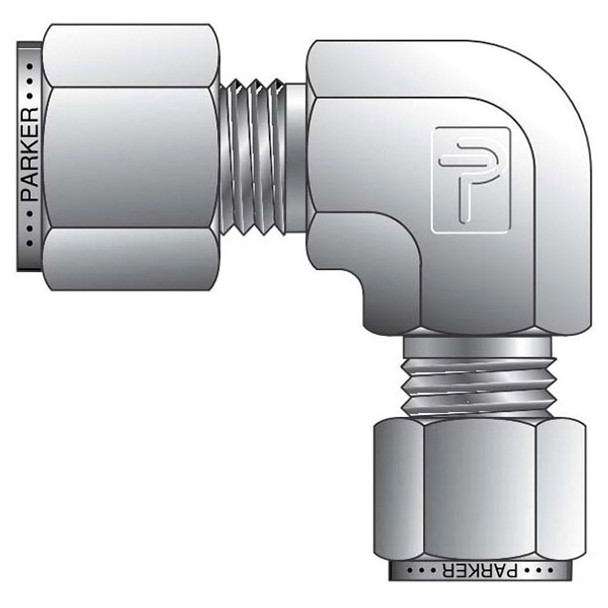 Parker 6-4 EBZ-SS Elbow Fitting