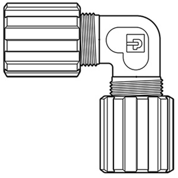 FEC-4 Parker Partek PFA 90° Elbow Connector