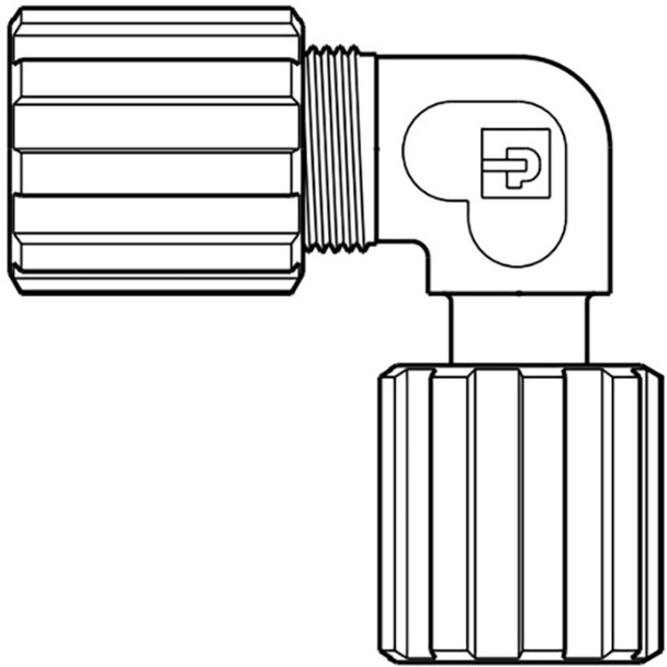 FEC-66RF Parker Partek PFA 90° Elbow Connector