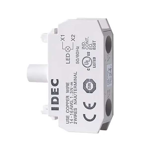 CW-EAQ4R IDEC Corporation CW Series Flush Silhouette Switch, 22mm, Red LED Module