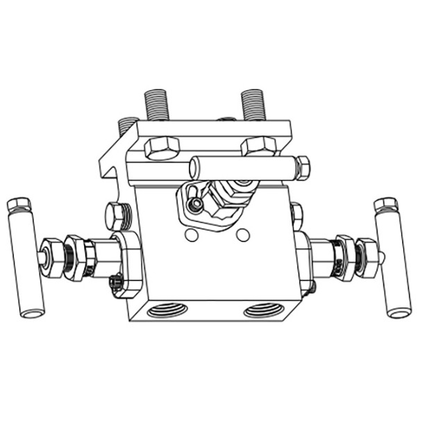 PM-650S6G-VSH Parker 3-Way Manifold Valve Assembly