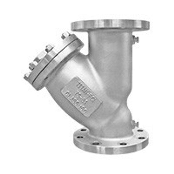 0.5 YS61-SS-1/8 Titan FCI YS 61-SS Series Raised-Face Flanged-End Y-Strainer