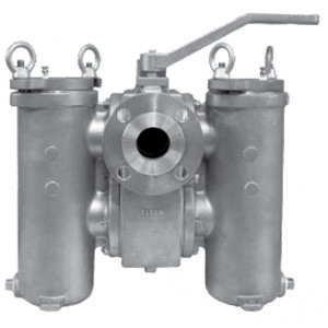 2.0 DS596-SS-3/64 Titan FCI Model DS 595-CI Threaded Duplex Basket Strainer