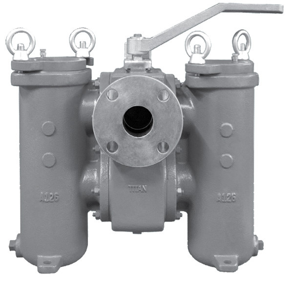 2.5 DS595-CI-60M Titan FCI Model DS 595-CI Threaded Duplex Basket Strainer