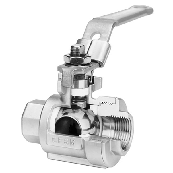 3/4 6F-2236TTB Jamesbury Series 6F Full-Bore Ball Valve w/ Handle, 3/4" Valve Size