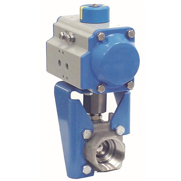 1-1/4 23-2236TTA-1 Jamesbury Series 2000 Clincher Fire-Tite Ball Valve w/ Handle, 1-1/4" Valve Size