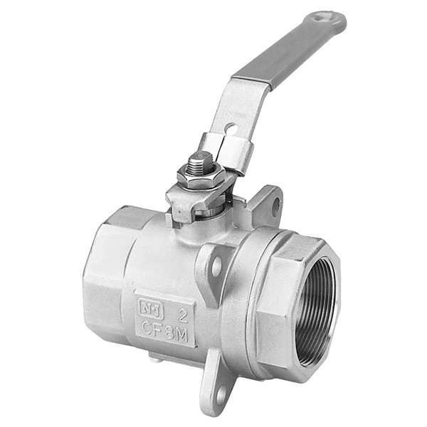 1-1/2 5H-22HBRT Jamesbury Ball Valve w/ Handle 3000 CS 1-1/2FPT SS Acetal
