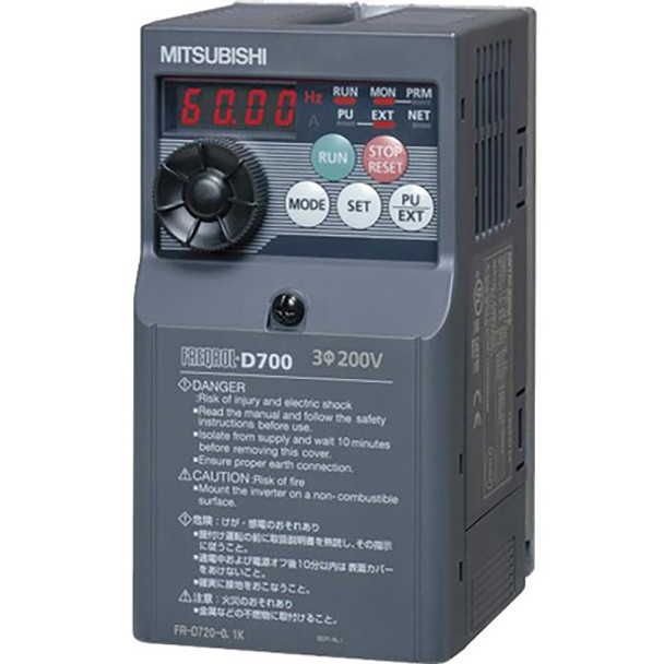 FR-D710W-025-NA Mitsubishi Electric Variable Speed/Frequency Drive / Inverter FR-D710W-025-NA Mitsubishi Electric Variable Speed/Frequency Drive / Inverter