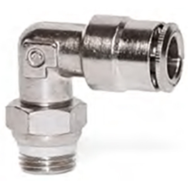 P6520 06-06 Camozzi Pneumatics Male Elbow Swivel