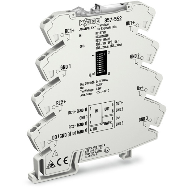 857-552 WAGO 857 Series Current signal conditioner for Rogowski C.T.