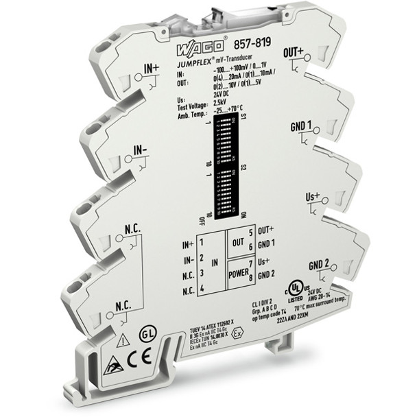 857-819 WAGO 857 Series Millivolt signal conditioner