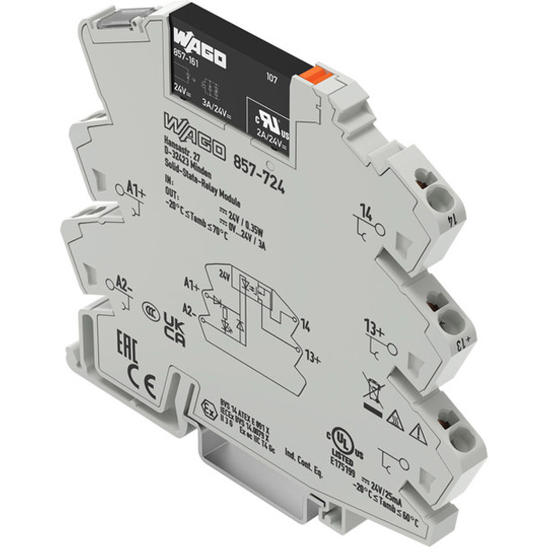 857-724 WAGO 857 Series Plug-in input solid-state/static relay