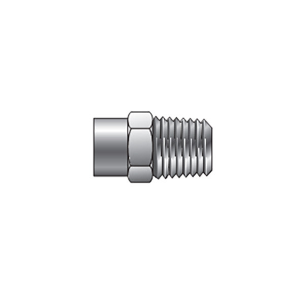 12-16 FW-SS Parker ICD Male Connector, Tube Socket End - Male Pipe End