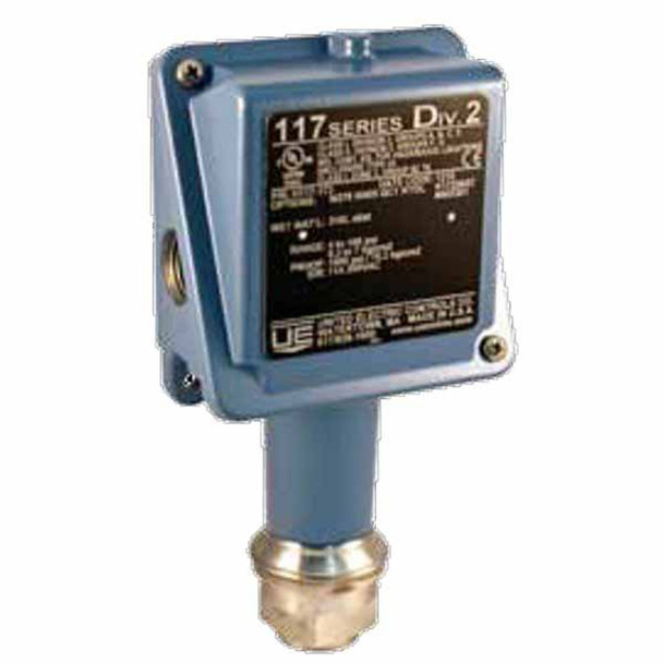H117-174-1190  United Electric Controls Model H117 Pressure Switch
