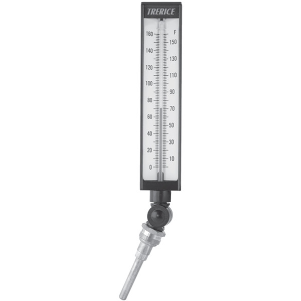 AX9 1 403 04 Trerice BX Series Industrial Thermometer, 7" Adjustable Angle