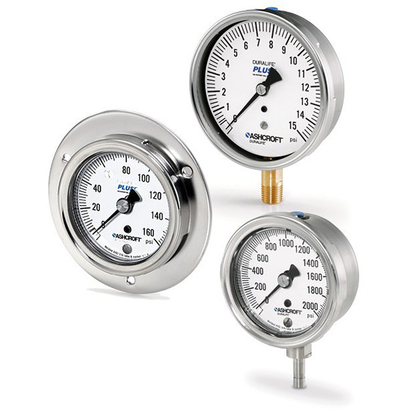 251009SWL02LXR3400# Ashcroft Model 1009 Industrial Pressure Gauge