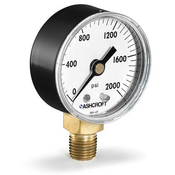 20W1005H02L3000#-ATD Ashcroft Model 1005 Commercial Pressure Gauge, PowerFlex Movement