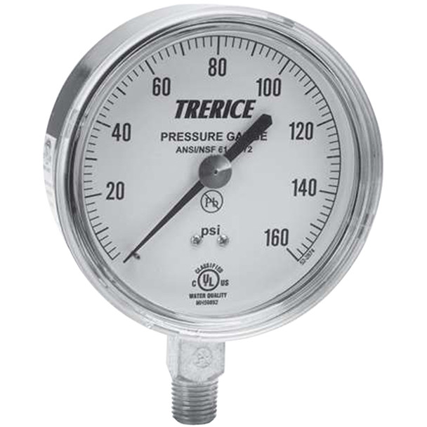 690B 35 02L A 160 Trerice 690 Series Commercial Gauge