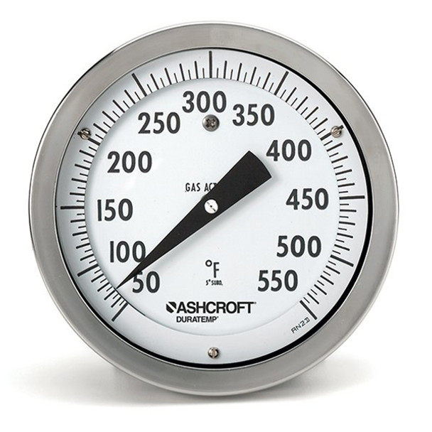 C-600A-02-C12-B01-A1-L01-AL Ashcroft C-600A Remote Mount Duratemp Thermometer