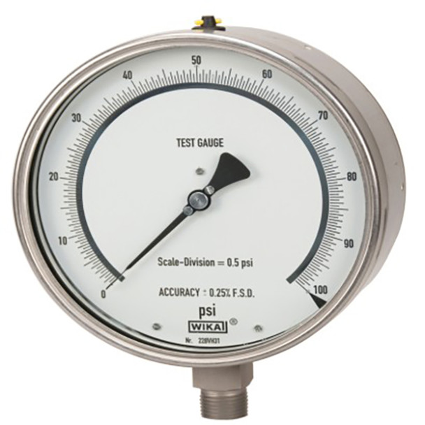 52775772 WIKA Model 332.54 Bourdon Tube Pressure Gauge