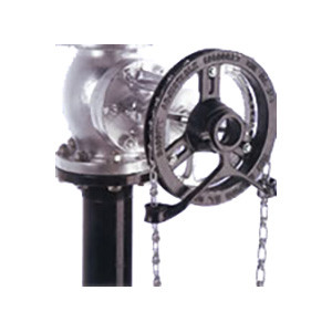 CIRG-3 Babbit Steam Specialty Company Cast Iron Rim Chainwheel w/ Ductile Iron Guide Arms