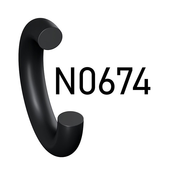 2-164 N0674-70 Parker O-Ring Div. O-Ring, Nitrile (NBR)