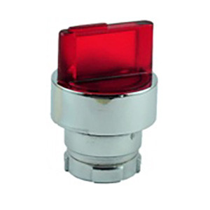 RB2-BK134 Shamrock Controls 3-Position Illuminated Selector Operating Head, Stay-Put Type, Red Color