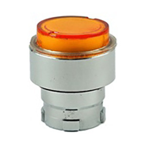 RB2-BW15 Shamrock Controls Projecting Push Button, Spring Return, for Incandescent & LED Bulbs, Amber Color