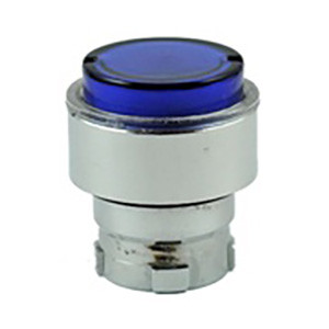 RB2-BW16 Shamrock Controls Projecting Push Button, Spring Return, for Incandescent & LED Bulbs, Blue Color