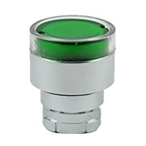 RB2-BW33 Shamrock Controls Flush Push Button, Spring Return, for Incandescent & LED Bulbs, Green Color