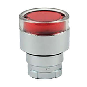 RB2-BW34 Shamrock Controls Flush Push Button, Spring Return, for Incandescent & LED Bulbs, Red Color